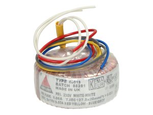 Amplimo 08013 ringkerntrafo 230V naar 2 x 15V 15VA