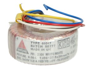 Amplimo 08017 ringkerntrafo 230V naar 2 x 30V 15VA