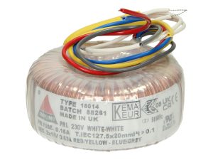 Amplimo 18014 ringkerntrafo 230V naar 2x 18V 30VA