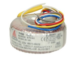 Amplimo 18017 ringkerntrafo 230V naar 2x 30V 30VA