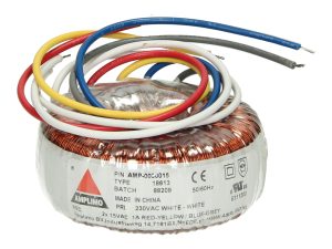 Amplimo 18613 ringkerntrafo 230V naar 2x 15V 30VA