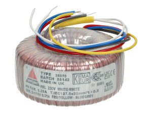 Amplimo 28070 ringkerntrafo 230V naar 2x 115V 50VA