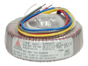 Amplimo 38021 ringkerntrafo 230V naar 2x 24V 80VA