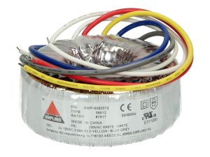 Amplimo 38612 ringkerntrafo 230V naar 2x 12V 80VA