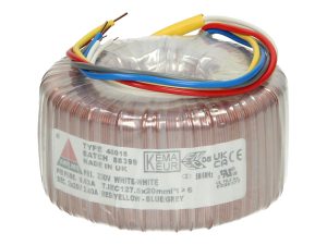 Amplimo 48016 ringkerntrafo 230V naar 2x 25V 120VA