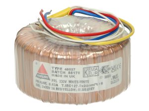 Amplimo 48027 ringkerntrafo 230V naar 2x 20V 120VA