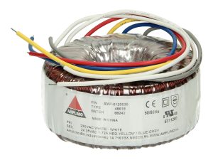 Amplimo 48618 ringkerntrafo 230V naar 2x 35V 120VA