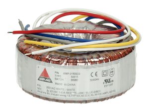 Amplimo 58615 ringkerntrafo 230V naar 2x 22V 160VA
