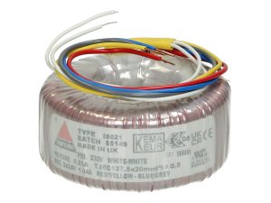 Amplimo 28021 ringkerntrafo 230V naar 2x 24V 50A