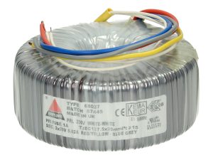 Amplimo 68027 ringkerntrafo 230V naar 2x 20V 225VA