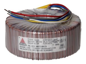 Amplimo 78026 ringkerntrafo 230V naar 2x 40V 300VA