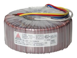 Amplimo 78033 ringkerntrafo 230V naar 2x 50V 300VA