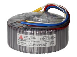 Amplimo 78043 ringkerntrafo 230V naar 2x 17V 300VA