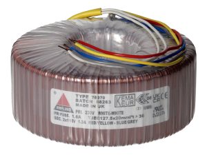 Amplimo 78070 ringkerntrafo 230V naar 2x 115V 300VA