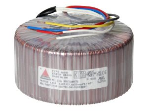 Amplimo 98042 ringkerntrafo 230V naar 2x 55V 625VA