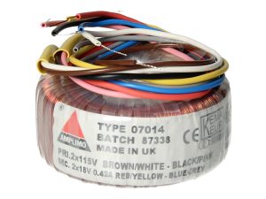 Amplimo 07014 ringkerntrafo 2 x 115V naar 2x 18V 15VA