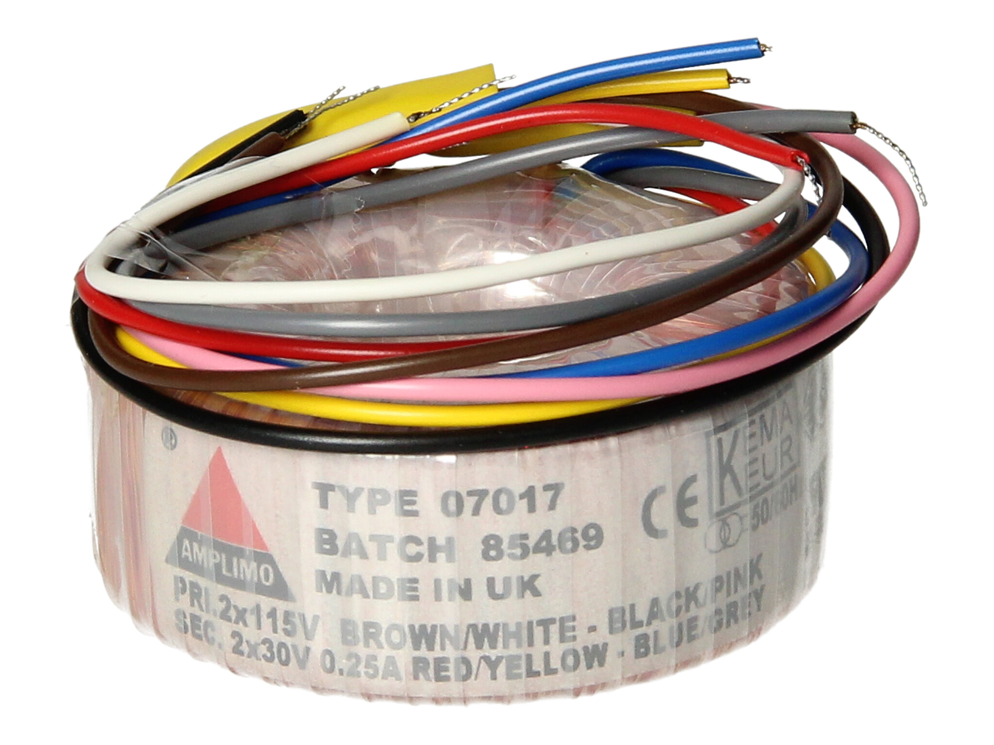 Amplimo 07017 ringkerntrafo 2 x 115V naar 2x 30V 15VA