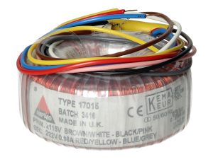 Amplimo 17015 ringkerntrafo 2x 115V naar 2x 22V 30VA