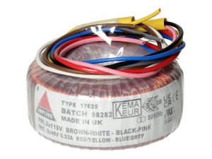 Amplimo 17025 ringkerntrafo 2 x 115V naar 2x 45V 30VA