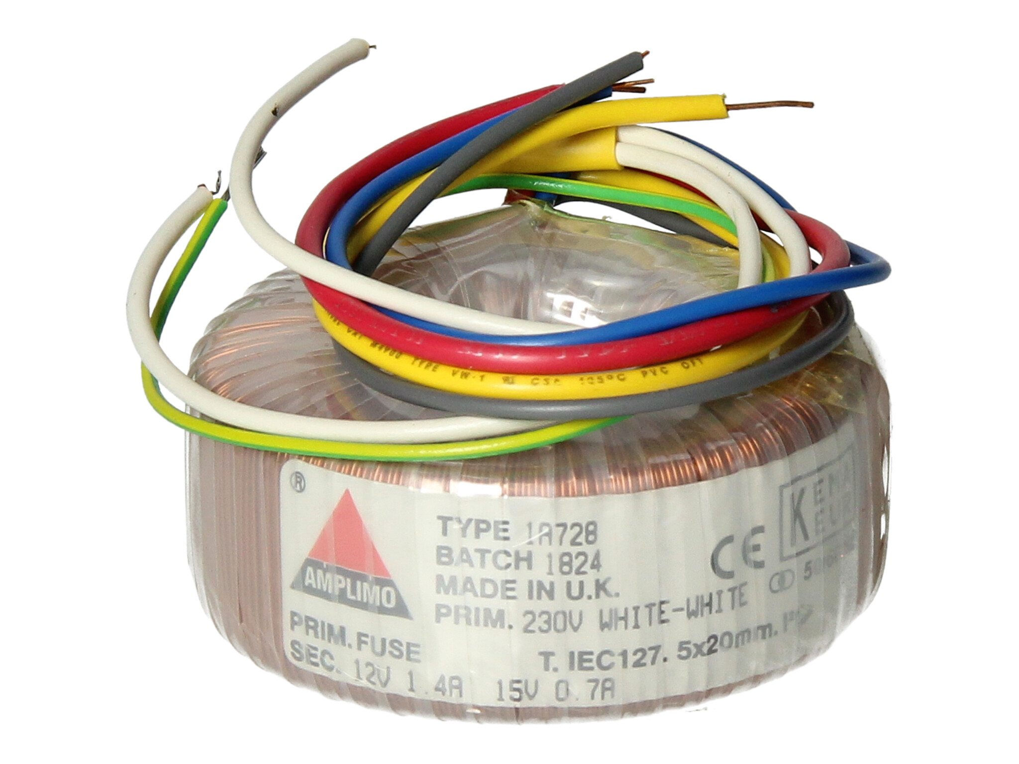Amplimo 1A728 ringkerntrafo voor microcontroller 30VA