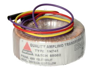 Amplimo 1N741 ringkerntrafo 400V naar 24V 20VA