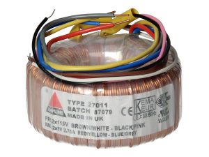 Amplimo 27011 ringkerntrafo 2 x 115V naar 2x 9V 50VA