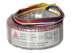 Amplimo 27012 ringkerntrafo 2 x 115V naar 2x 12V 50VA