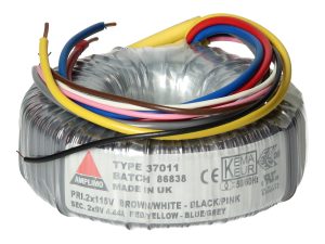 Amplimo 37011 ringkerntrafo 2 x 115V naar 2x 9V 80VA