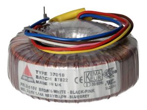 Amplimo 37018 ringkerntrafo 2 x 115V naar 2x 35V 80VA