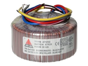 Amplimo 47012 ringkerntrafo 2 x 115V naar 2x 12V 120VA