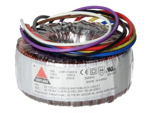Amplimo 47612 ringkerntrafo 2 x 115V naar 2x 12V 120VA