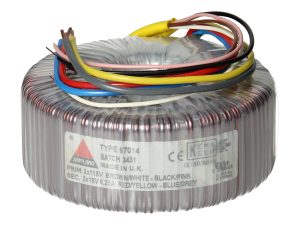 Amplimo 67014 ringkerntrafo 2 x 115V naar 2x 18V 225VA