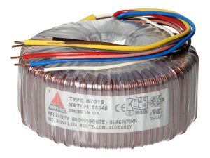 Amplimo 67018 ringkerntrafo 2 x 115V naar 2x 35V 225VA