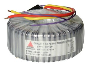 Amplimo 6N128 ringkerntrafo 400V naar 24V 225VA
