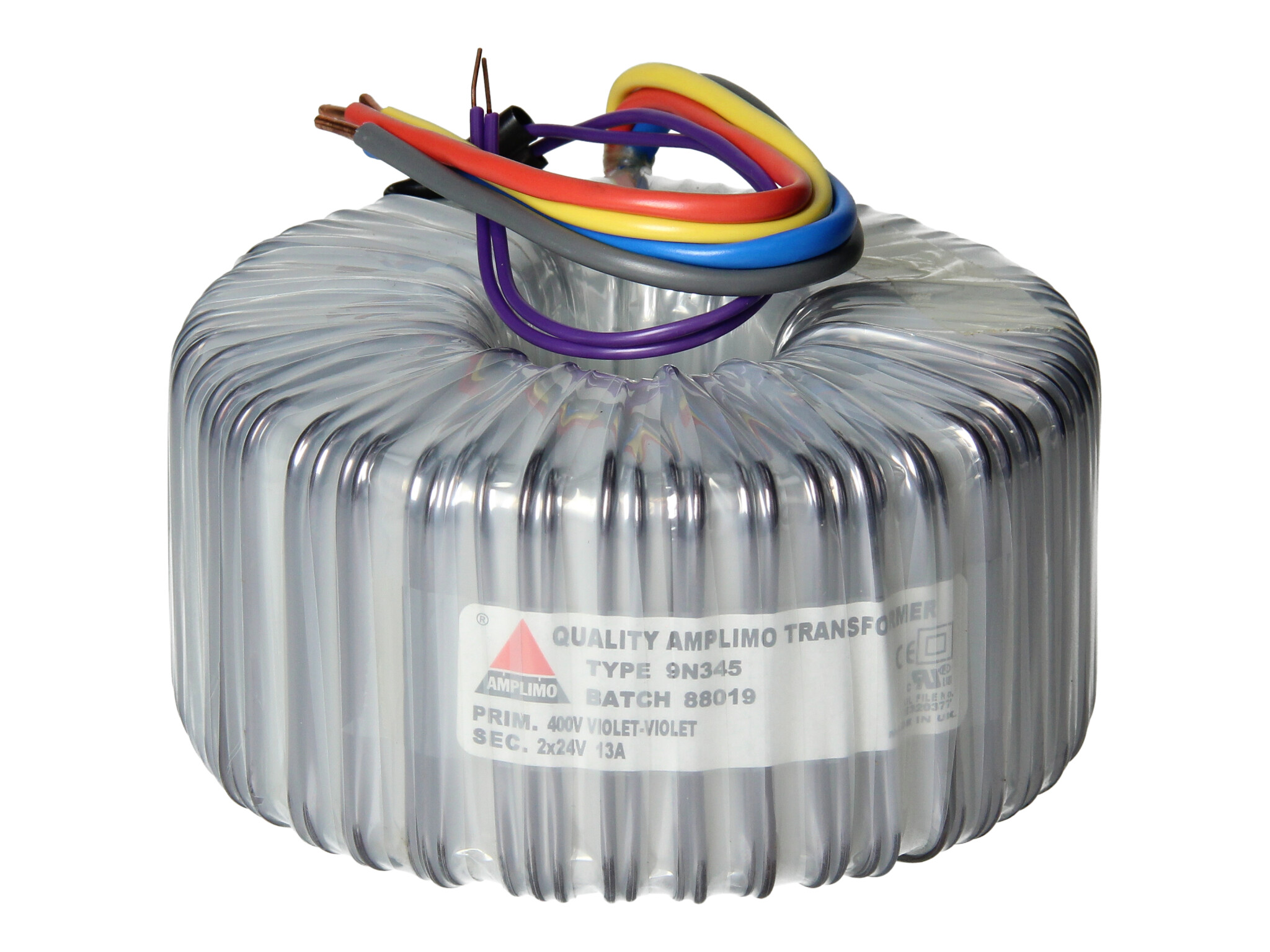Amplimo 9N345 ringkerntrafo 400V naar 2x 24V 625VA