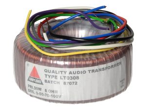 Amplimo LT0308 100V lijntrafo 8 Ohm 30W