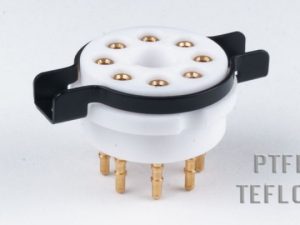 Octal buisvoet voor CHASSIS montage, HIGH-END teflon