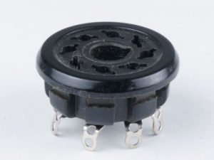 Octal buisvoet voor CHASSIS montage, bakeliet