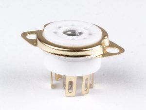 Miniatuur buisvoet voor CHASSIS montage B7G, PICO
