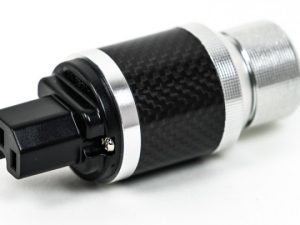 Power connector aluminium met carboonlook "female"