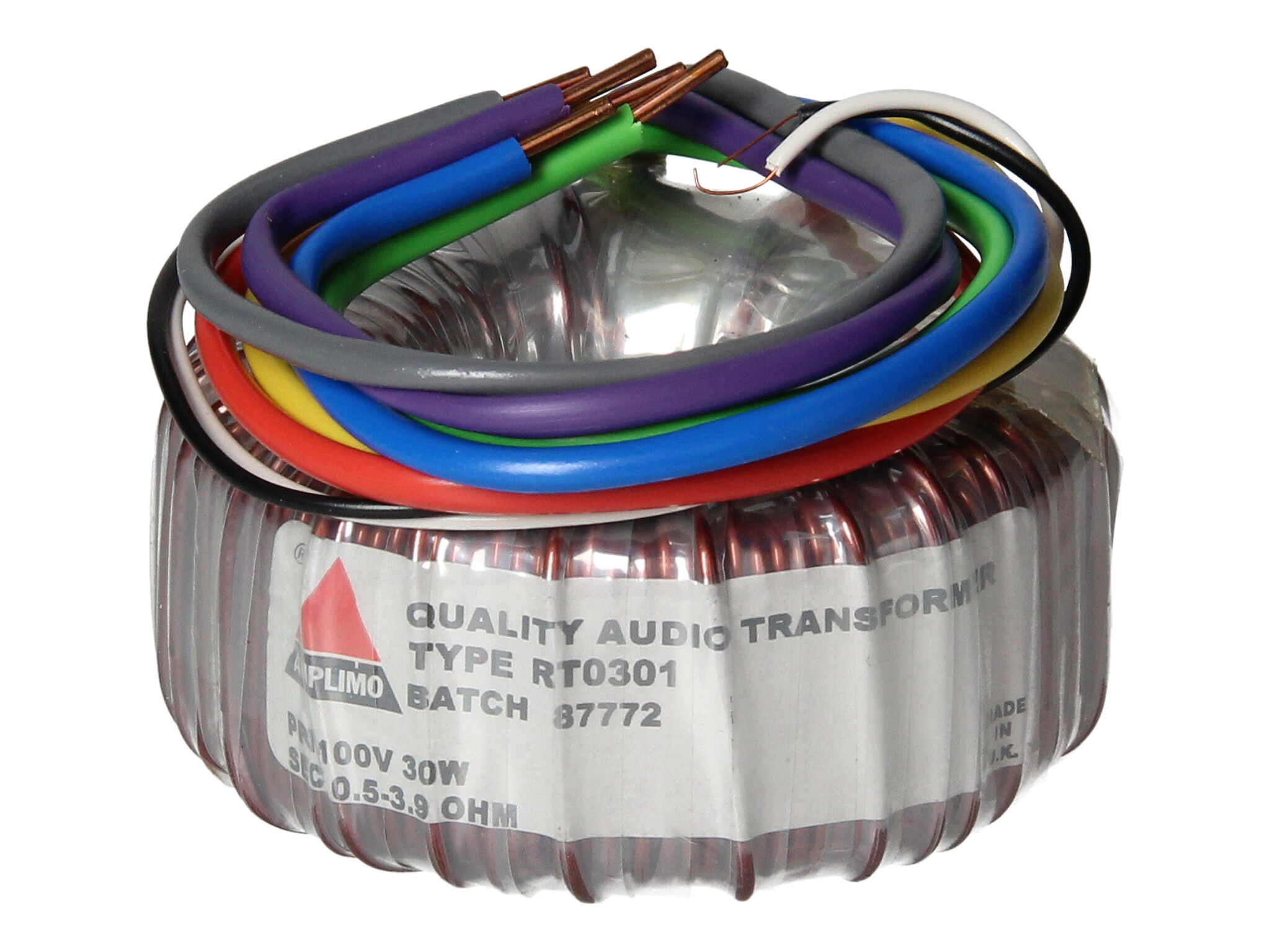 Amplimo RT0301 ringleidingtrafo 100V 30W